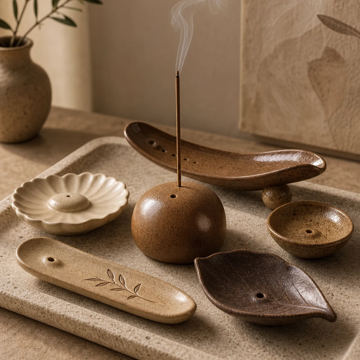 Eve Incense Holders: Warm Tones